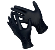 DELTAGRIP Total Black Перчатки нитриловые неопудренные черного цвета